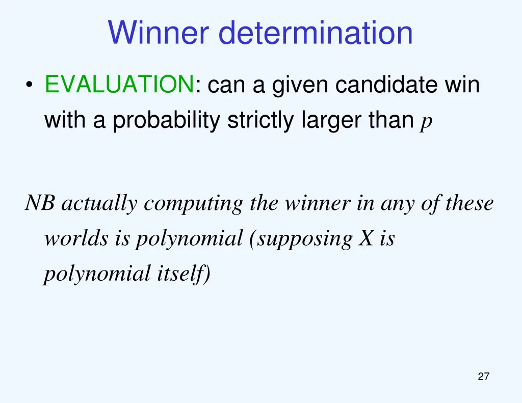 winner determination 1