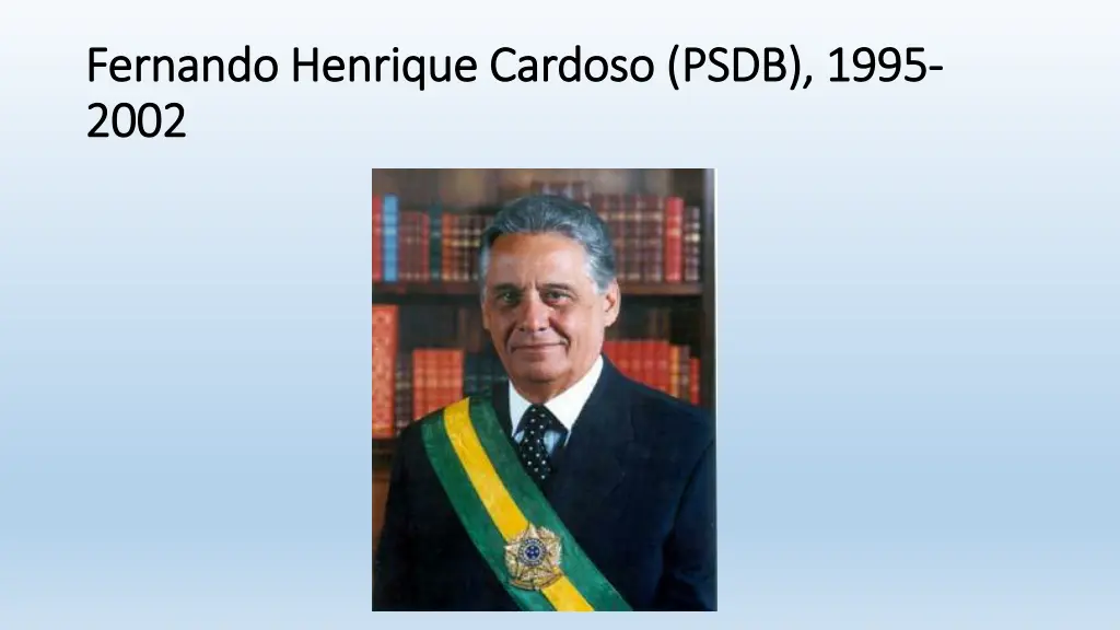 fernando henrique cardoso psdb 1995 fernando