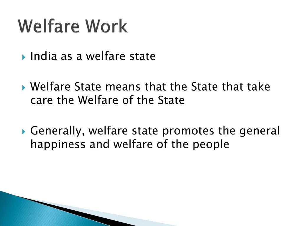 india as a welfare state 1