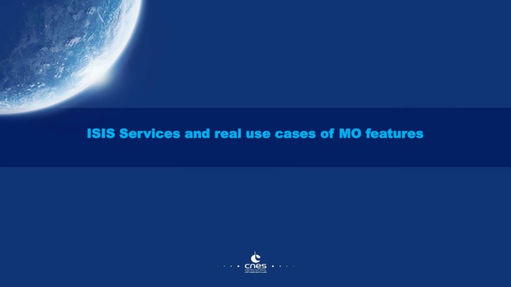 isis services and real use cases of mo features