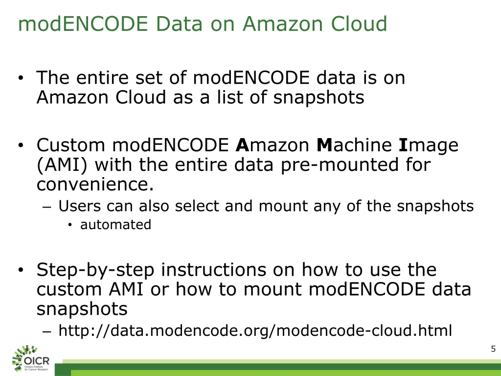 modencode data on amazon cloud