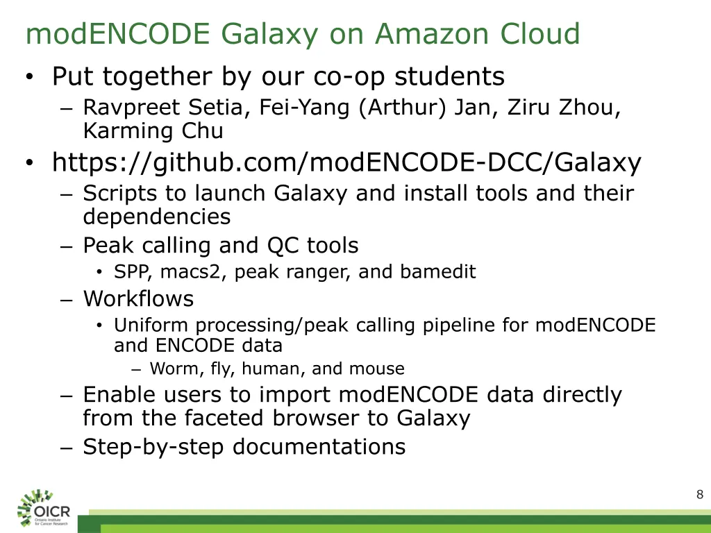 modencode galaxy on amazon cloud put together