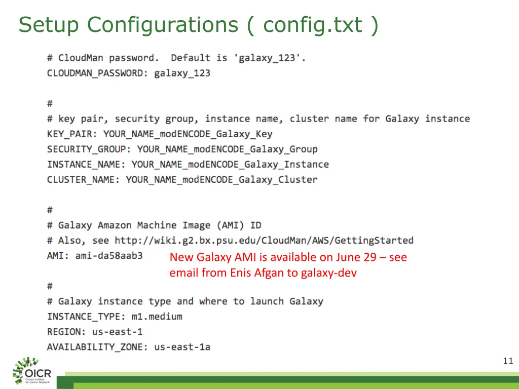 setup configurations config txt