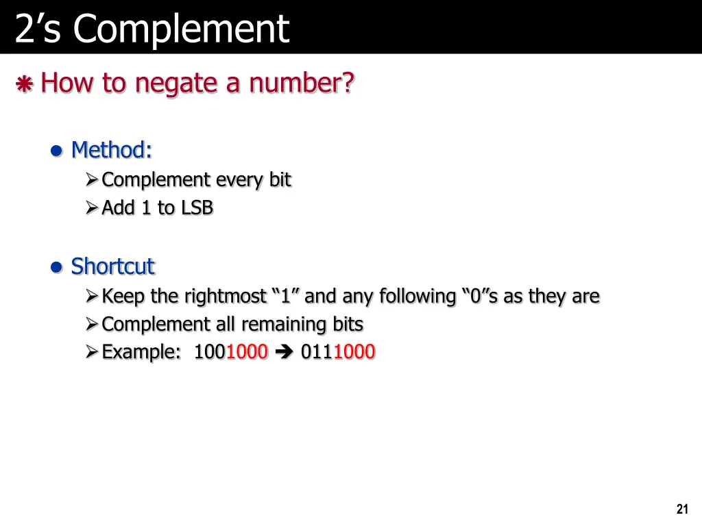 2 s complement 1