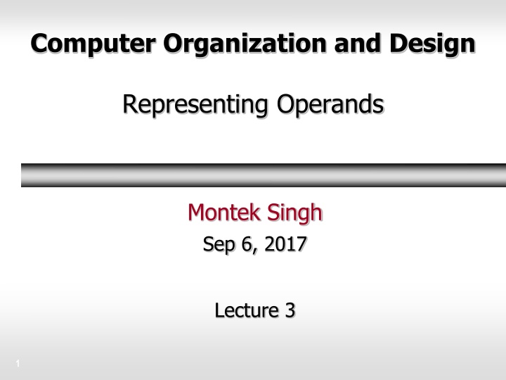 computer organization and design