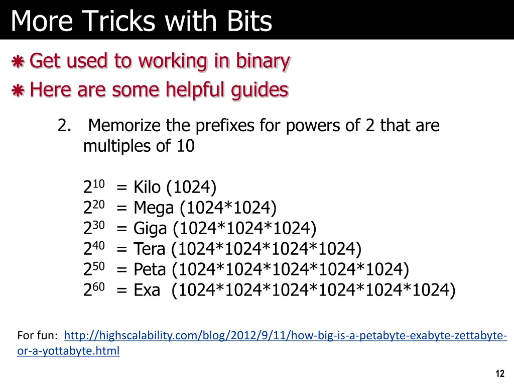 more tricks with bits