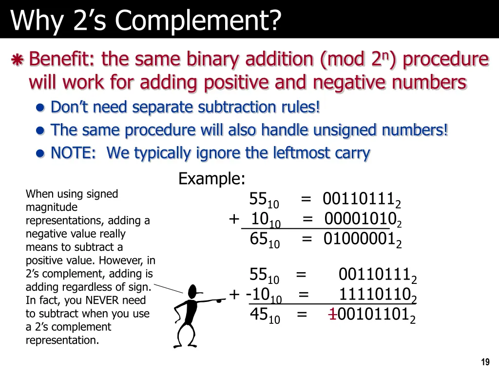 why 2 s complement