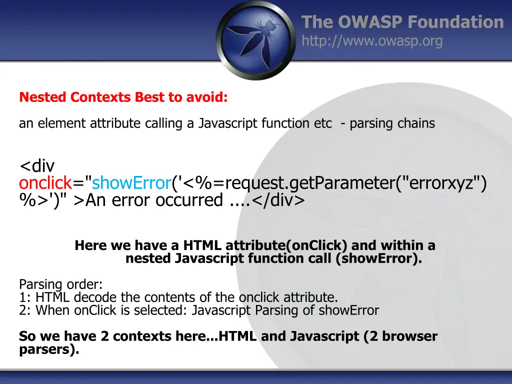 the owasp foundation http www owasp org 13