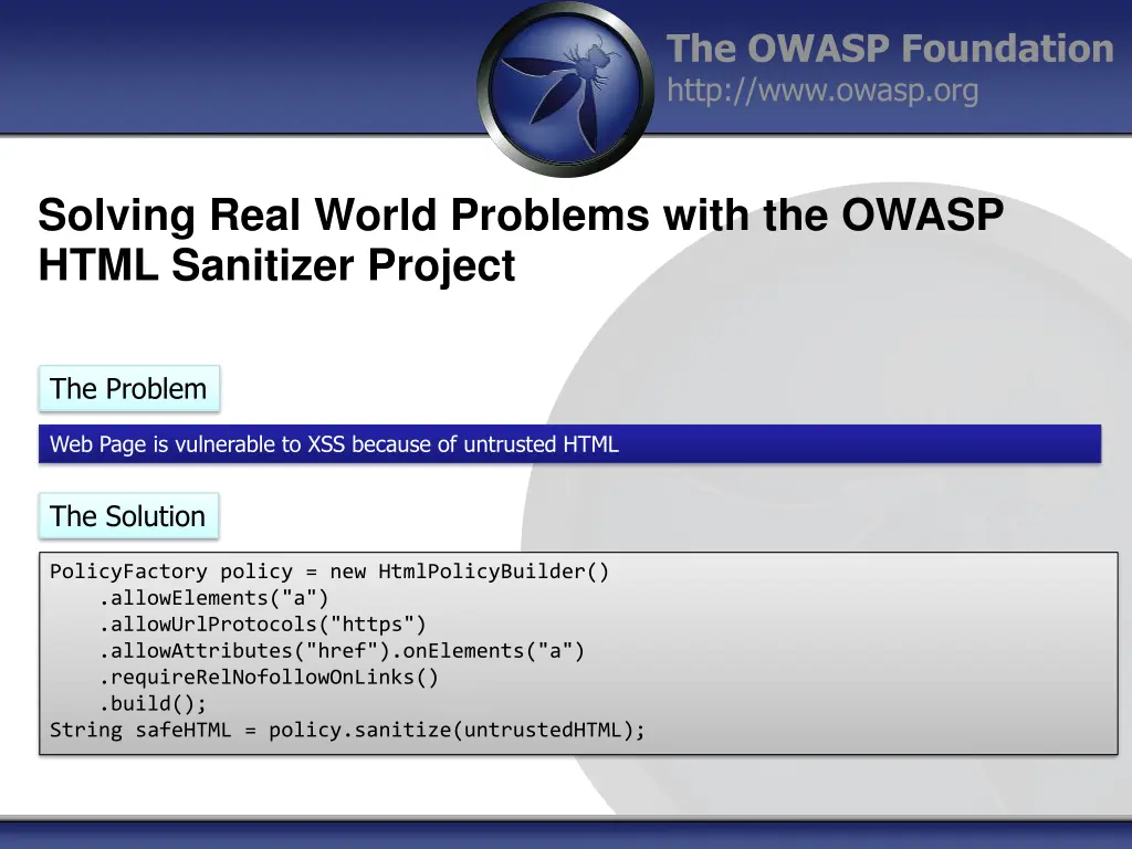 the owasp foundation http www owasp org 17