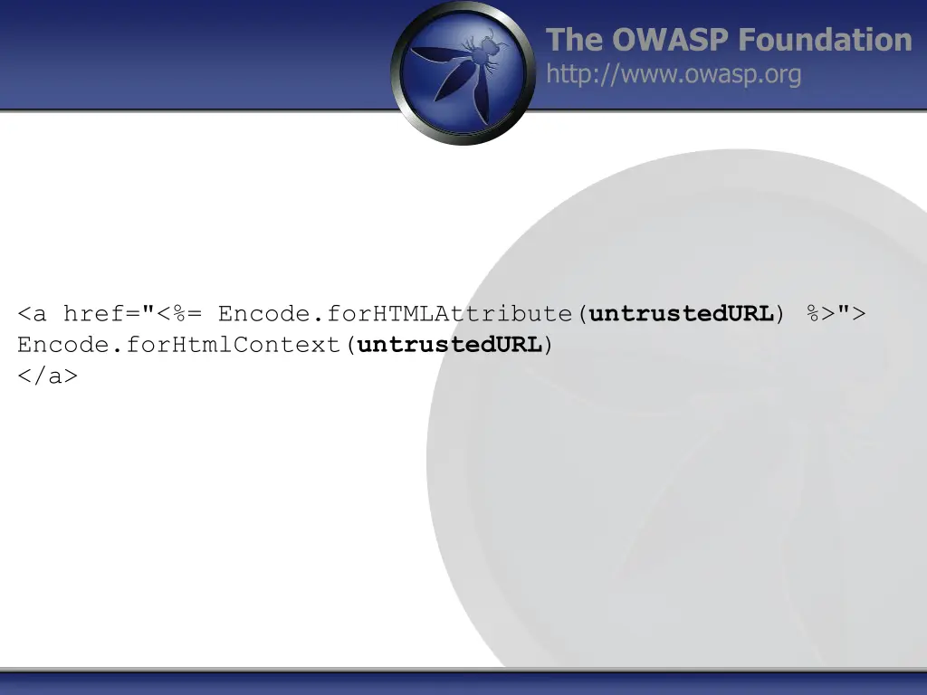 the owasp foundation http www owasp org 9