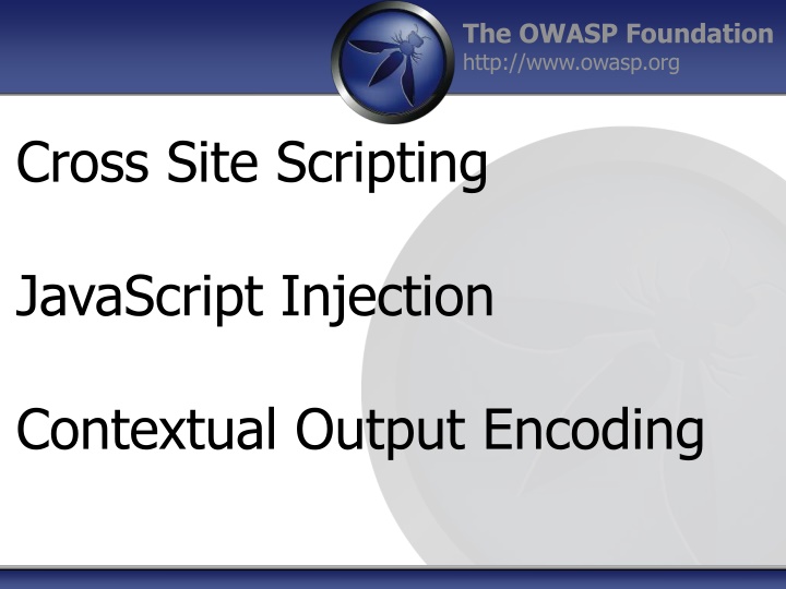 the owasp foundation http www owasp org