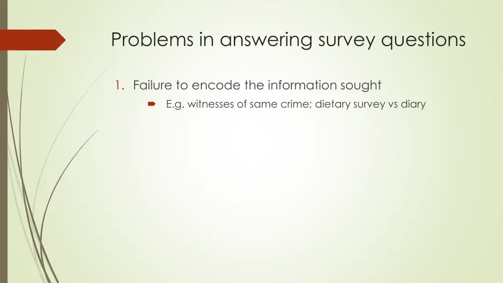 problems in answering survey questions