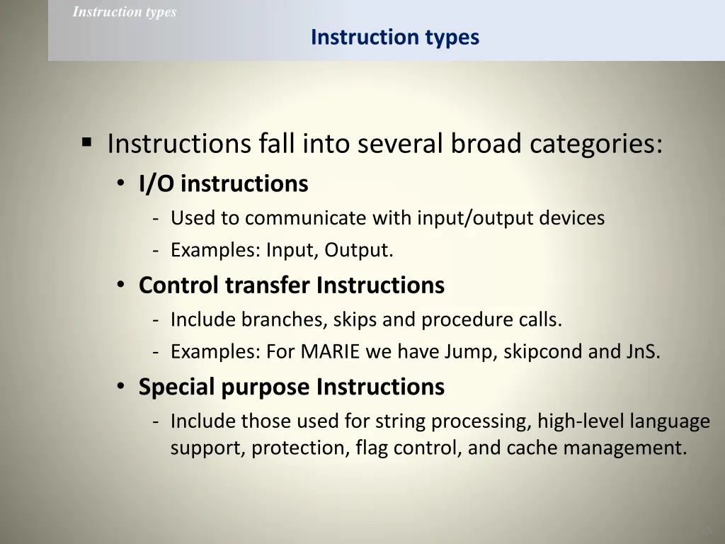 instruction types 2