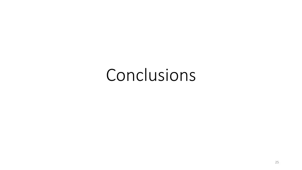 conclusions