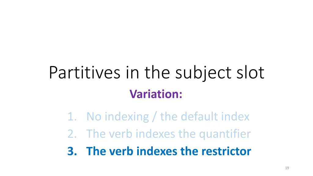 partitives in the subject slot variation 4