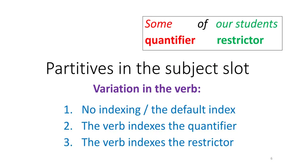 some quantifier