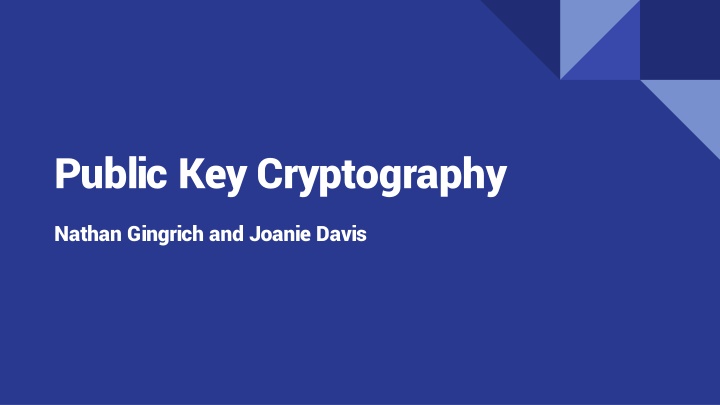 public key cryptography