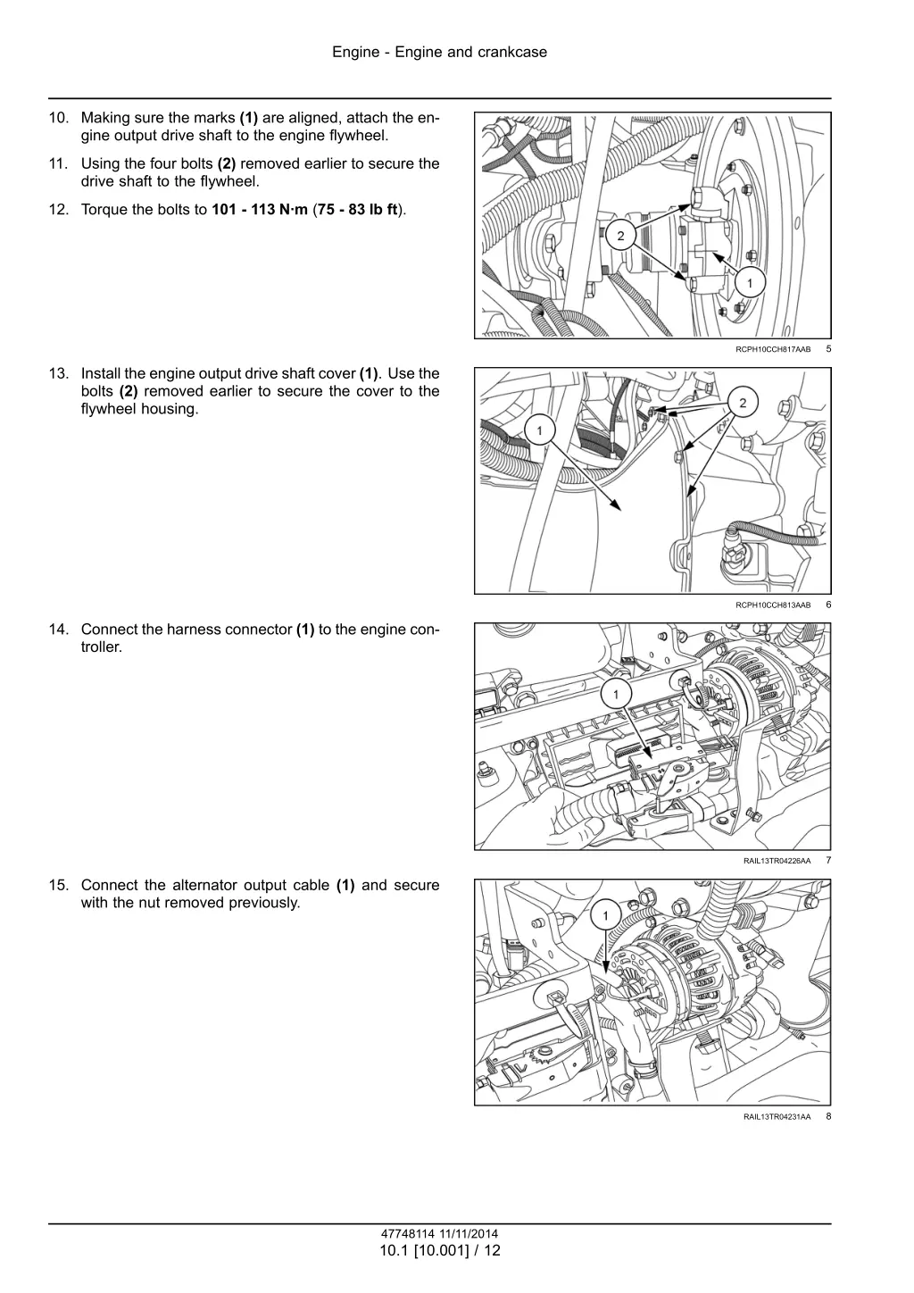 engine engine and crankcase 9