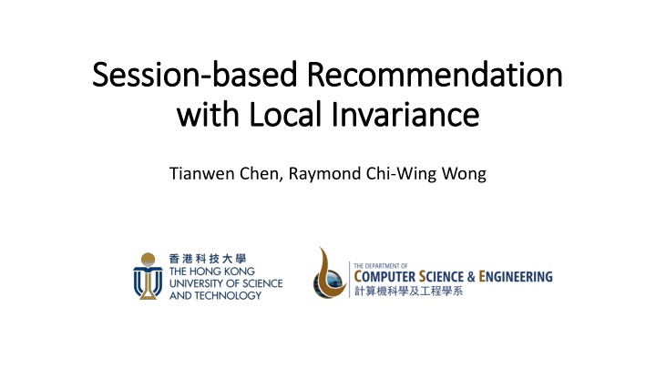 session session based recommendation based