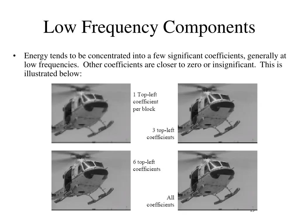 low frequency components