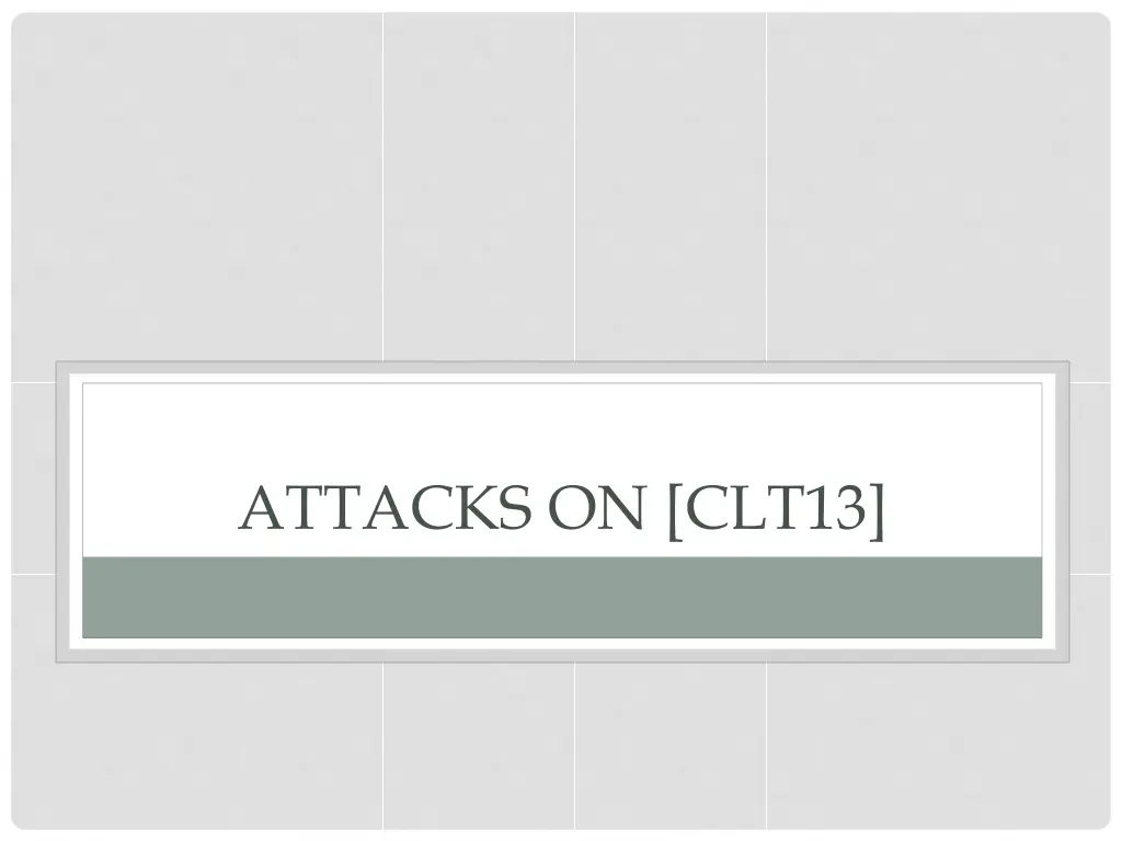 attacks on clt13