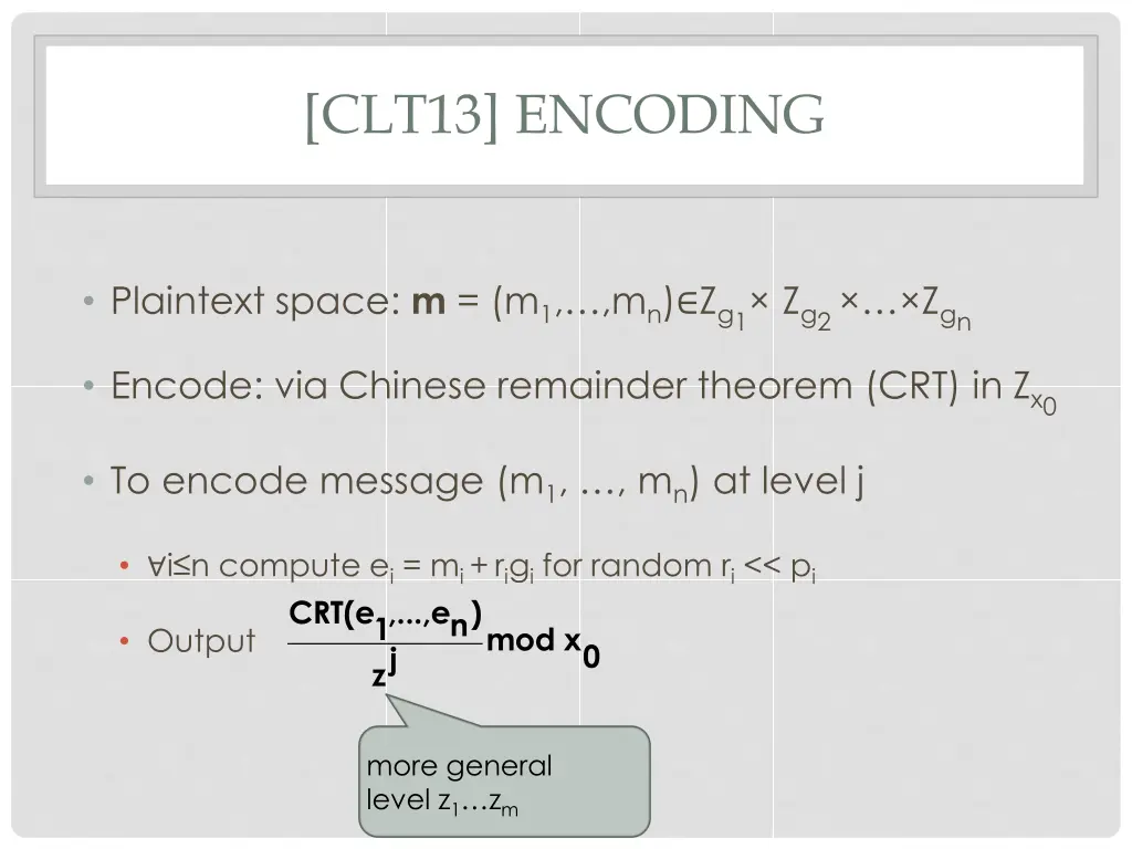 clt13 encoding