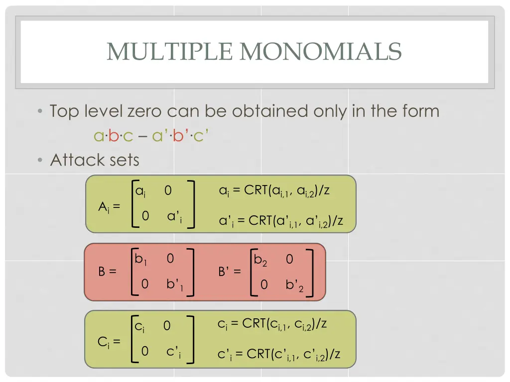 multiple monomials 1