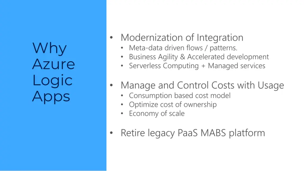 modernization of integration meta data driven