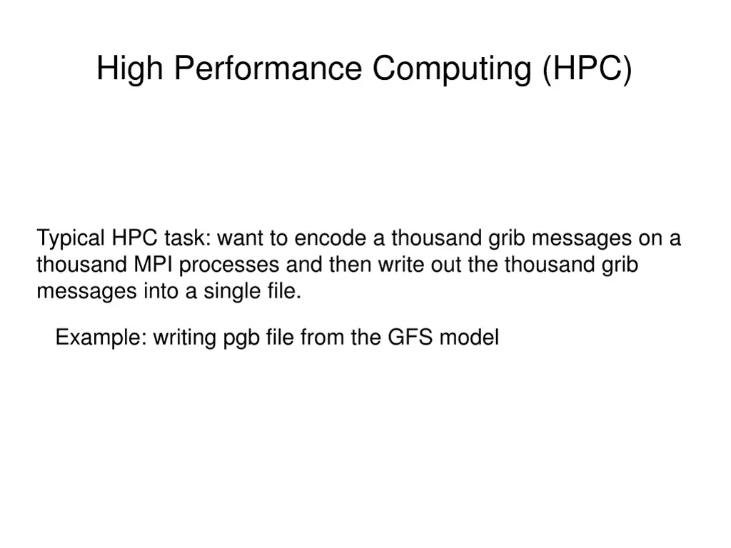 high performance computing hpc 1