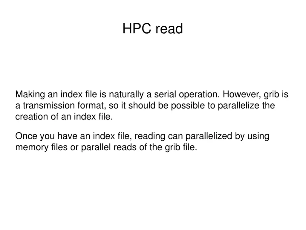 hpc read