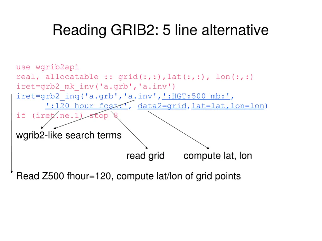 reading grib2 5 line alternative 3