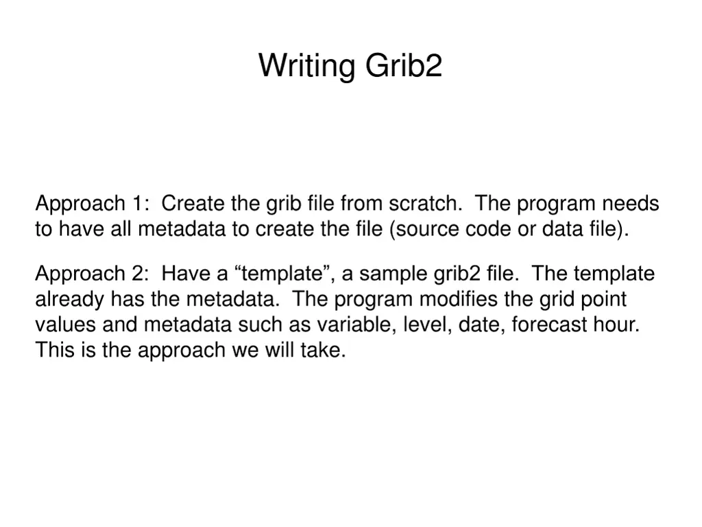 writing grib2 1