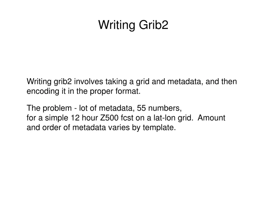 writing grib2