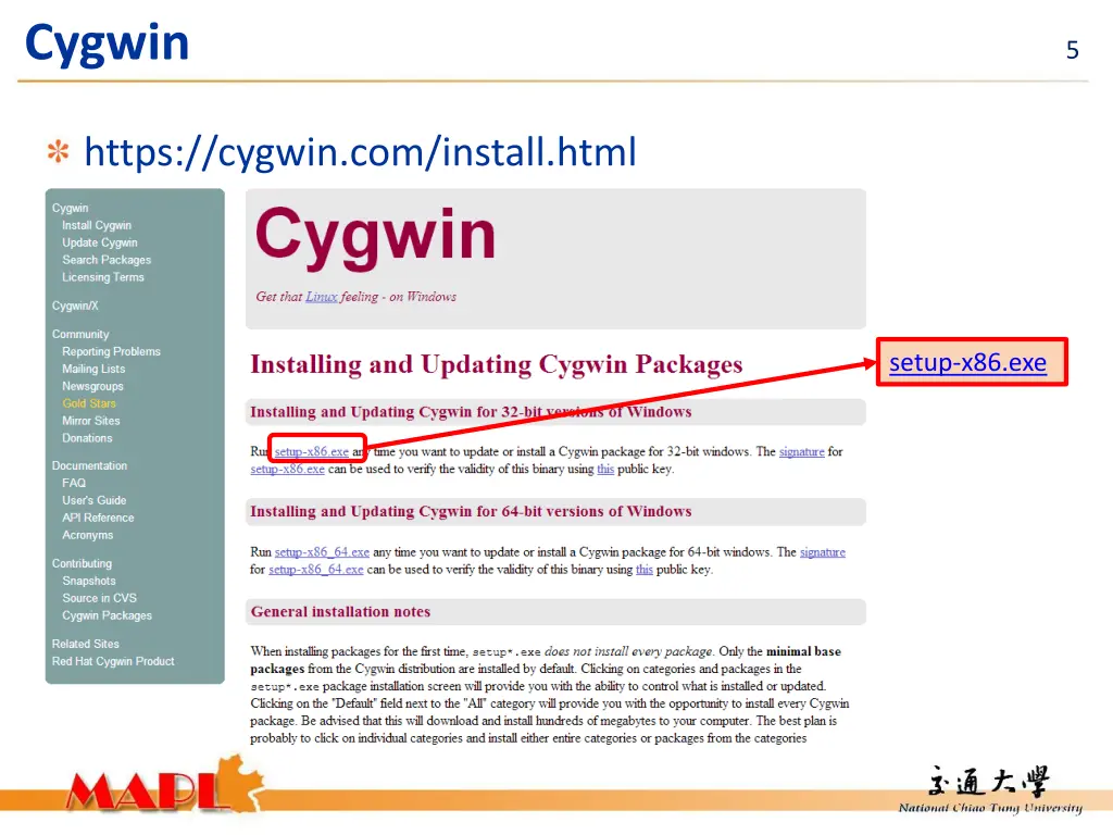 cygwin