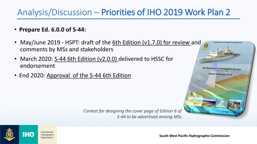 analysis discussion priorities of iho 2019 work 3