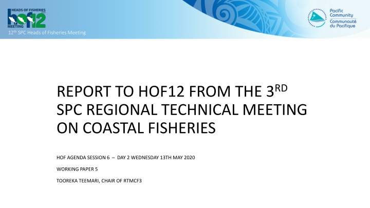 12 th spc heads of fisheries meeting