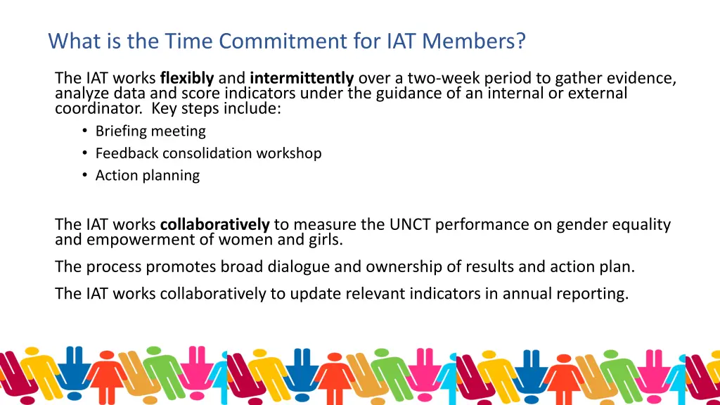 what is the time commitment for iat members