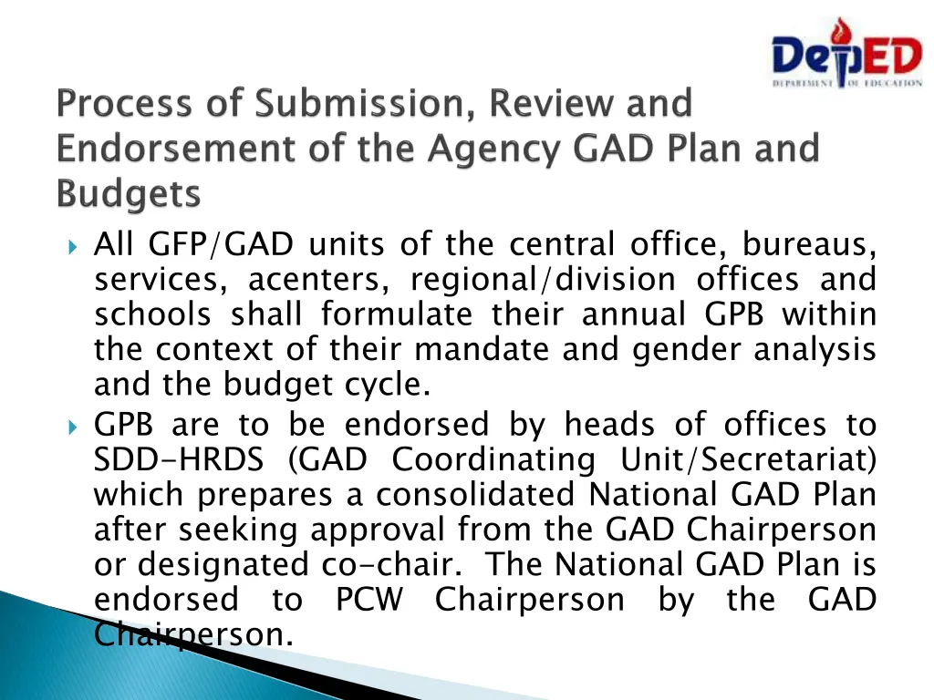 all gfp gad units of the central office bureaus