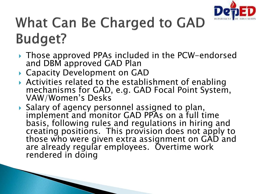 those approved ppas included in the pcw endorsed