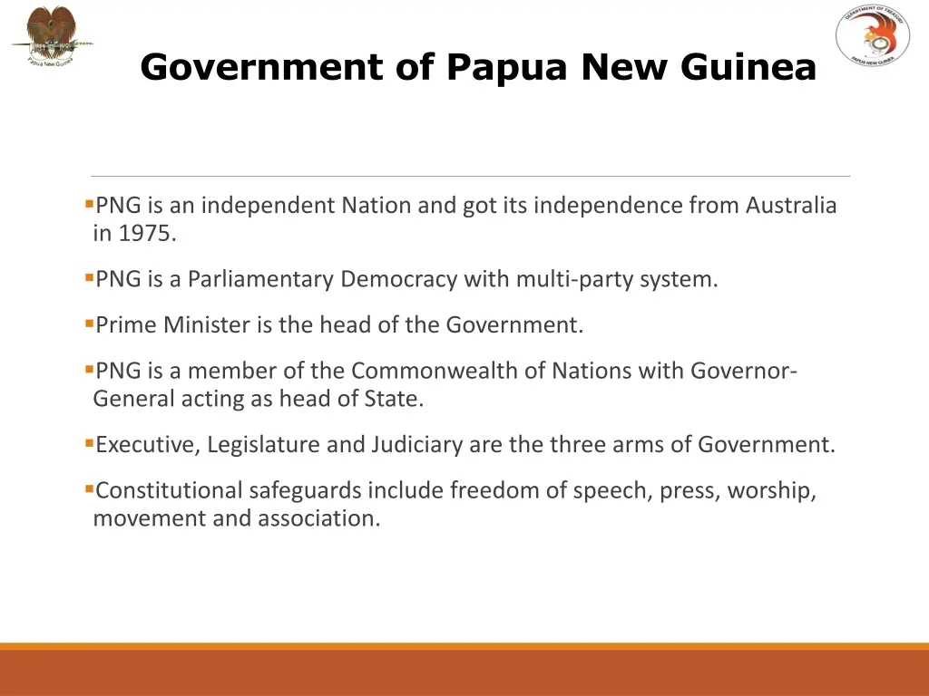 government of papua new guinea