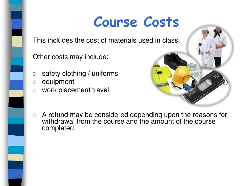 course costs