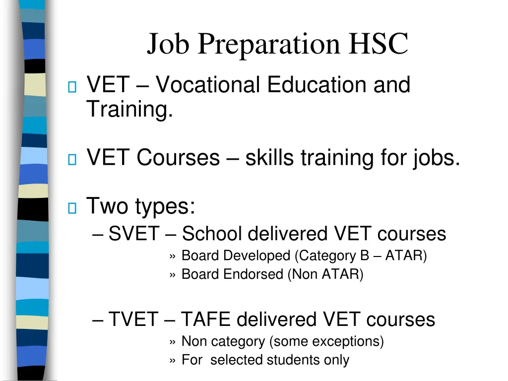 job preparation hsc