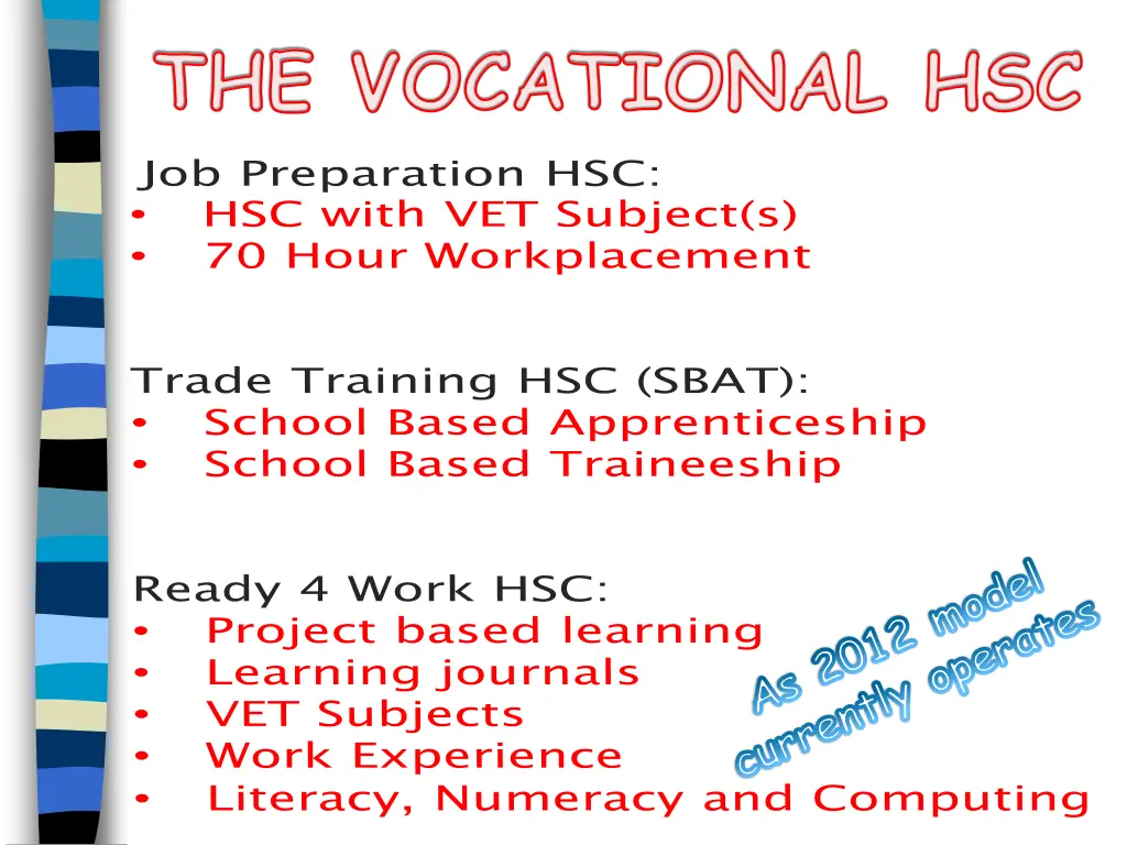 the vocational hsc