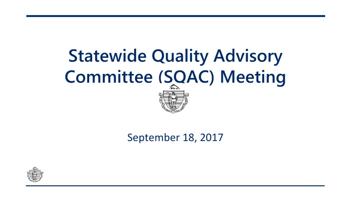 statewide quality advisory committee sqac meeting