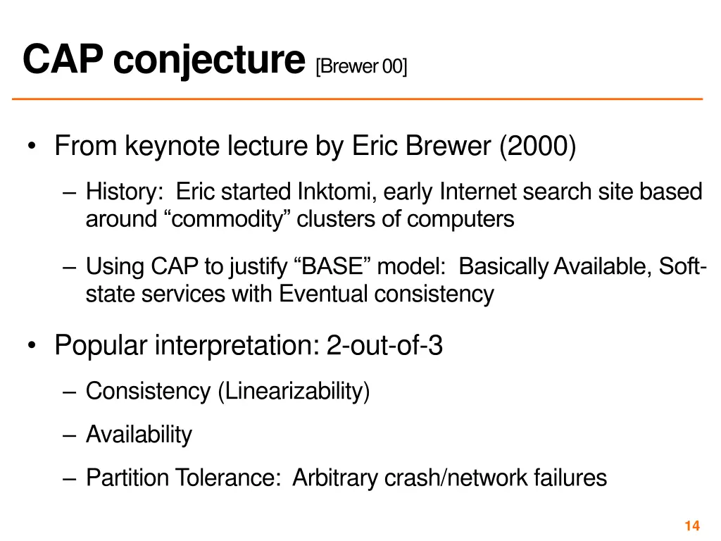 cap conjecture brewer 00