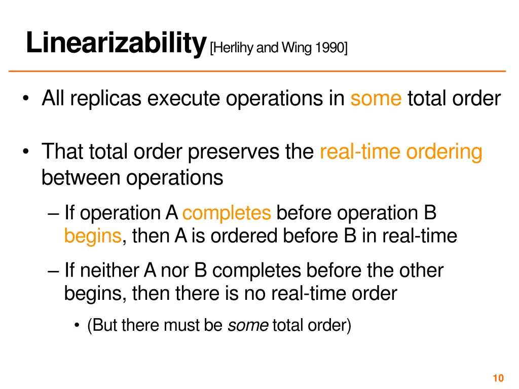 linearizability herlihy and wing 1990