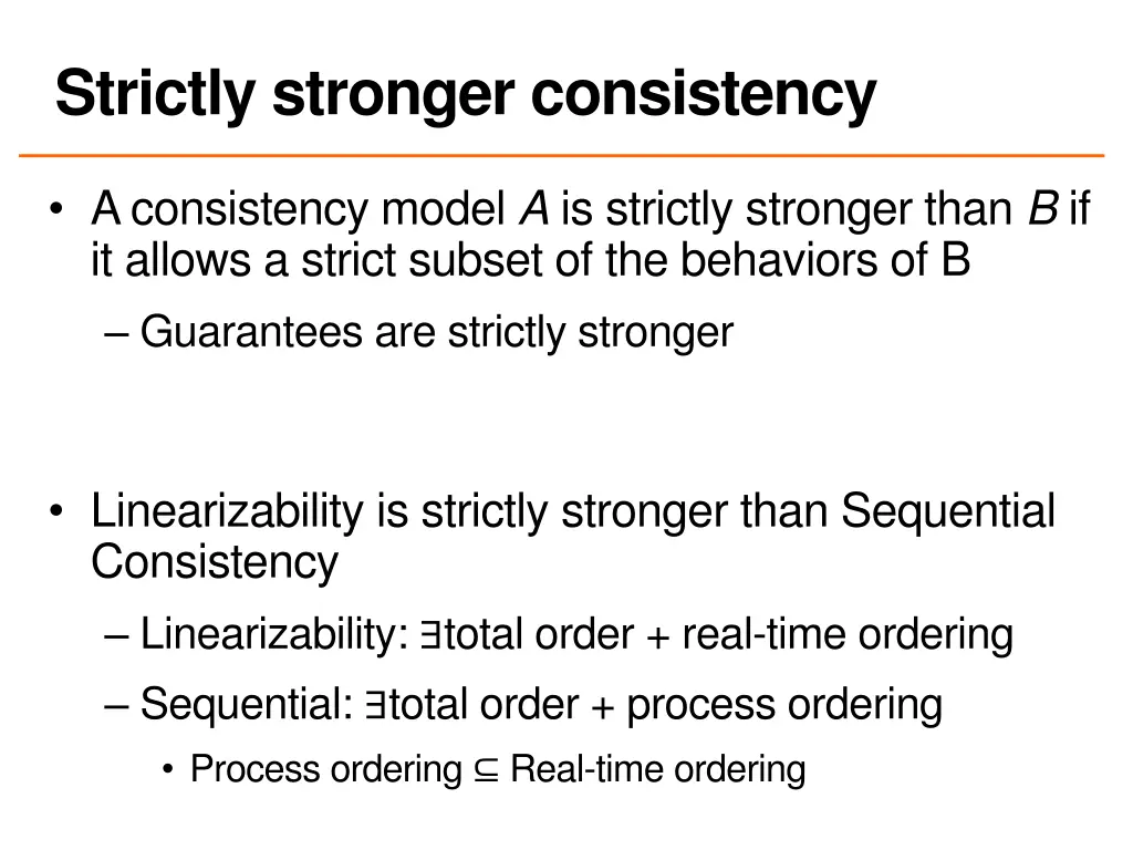 strictly stronger consistency