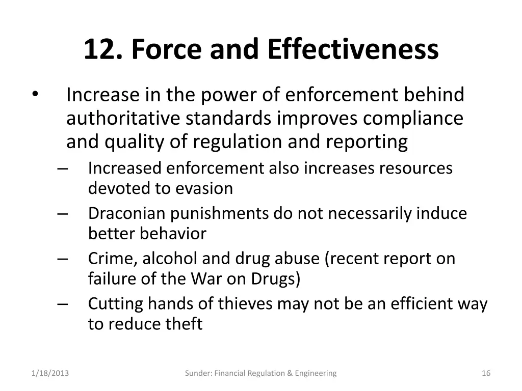 12 force and effectiveness