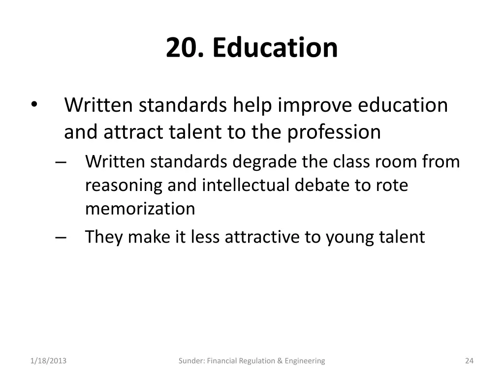 20 education