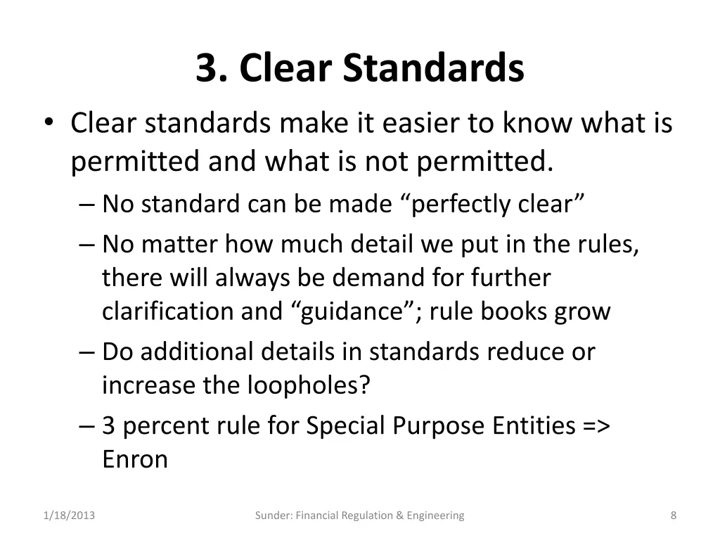 3 clear standards clear standards make it easier